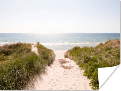 Produktbild von MuchoWow® Poster Meer - Strand - Grün 160x120 cm - Foto Plakat