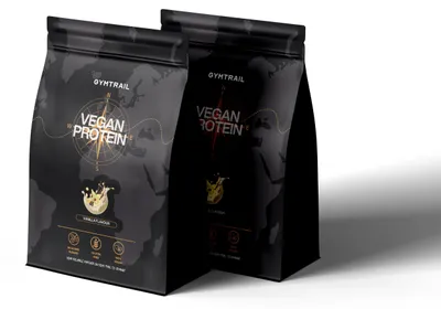 Produktbild von GYMTRAIL® Veganes Eiweißpulver aus Erbsenprotein 1000g | Pflanzliches Proteinpulver mit essenziellen Aminosäuren | Ohne Soja und Süßungsmittel mit Birkenzucker | Vanilla