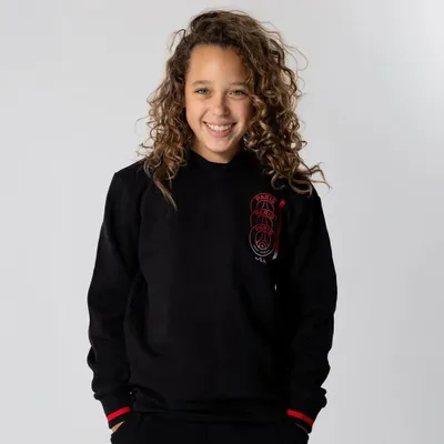 Zdjęcie produktu dla Hoodie z potrójnym logo PSG dla dzieci - rozmiar 140 / 10 lat - Czarny - Sweter Paris Saint-Germain dla dzieci - Oficjalny produkt PSG