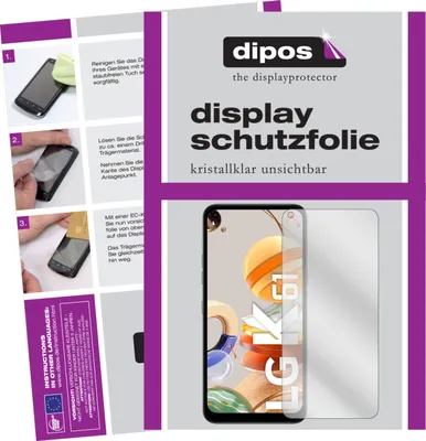 Zdjęcie produktu dla 2x osłona ekranu dla LG K61 przezroczysta folia ochronna wyświetlacza dipos