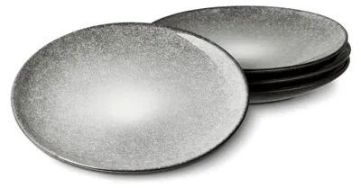 Produktbild von Frühstücksteller 4-teiliges Set - Geschirr Misty Cliff, Grau, Steingut