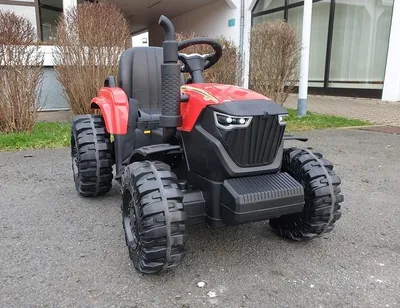 Produktbild von Traktor elektrisch für Kinder 24 Volt Modell mit 200W Motoren Kindertraktor in rot 10 km/h