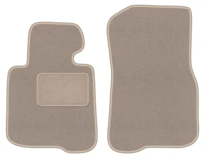Image de Tapis avant en moquette pour BMW 4 F33 2013- (Coupe cabrio) – 2 pièces, beiges, sur mesure – Wielganizator LUX