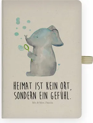 Produktbild von Mr. & Mrs. Panda Journal Elefant Seifenblasen - Transparent - Geschenk, Lustige Sprüche, Kladde, Heimat, Tagebuch, Elefanten, notizbuch, Adressbuch, Liebesspruch, Liebe