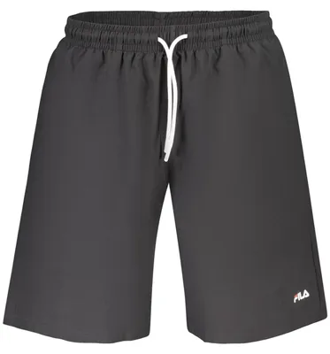 Produktbild von Herren Bade-Boxershorts in Schwarz, Regular Fit, mit Innenslip und Taschen
