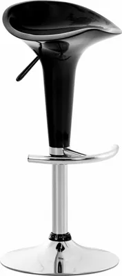 Immagine prodotto di Sgabello da bar moderno e regolabile - sgabello - seduta confortevole e sedile girevole a 360°. Colore: nero