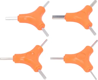 Zdjęcie produktu dla 4Pcs Klucz Y Narzędzie rowerowe 3-drożne sześciokątne typu Y Przenośne praktyczne narzędzie do konserwacji roweru