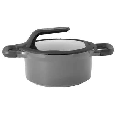 Produktbild von BergHOFF Gem 2307417, 2,8 l, Rund, Schwarz, Aluminium-Guss, Schwarz, Keramik, Gas, Halogen, Induktion