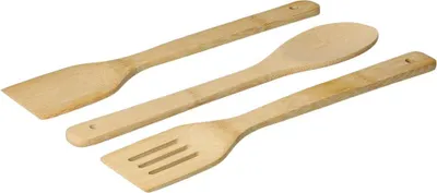 Produktbild von Kochbesteck "Yanoda" 3er Set aus Bambusholz - Nachhaltige Eleganz für Ihre Küche natur