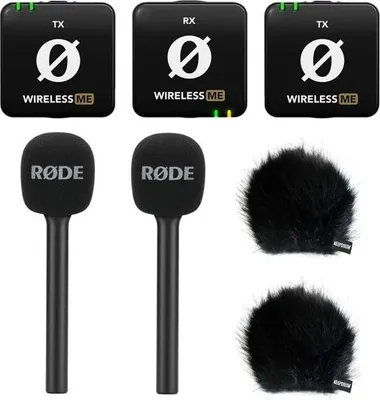Produktbild von Rode Wireless ME Dual Funk-Mikrofon Interview Set 2 BK