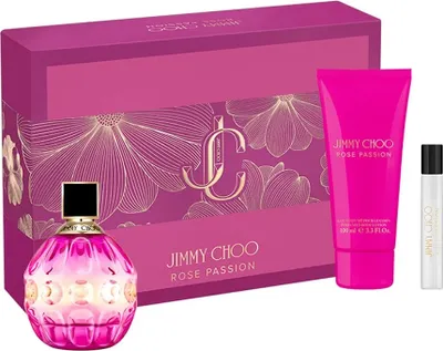 Immagine prodotto di Jimmy Choo Rose Passion Set Eau de Parfum, 100 ml + Eau de Parfum Miniature, 7,5 ml + Body Lotion, 100 ml