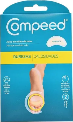 Zdjęcie produktu dla Compeed 5708932022606, 4,2 x 9,5 cm, Owalny, Półprzezroczysty, Biały, CE, 2 szt.