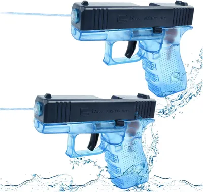 Imagen del producto de Juego de pistolas de agua, 2 unidades, tamaño pequeño, de colores, para niños