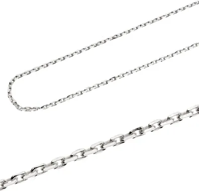 Produktbild von 925er Silber Ankerkette 45cm mit Karabinerhaken