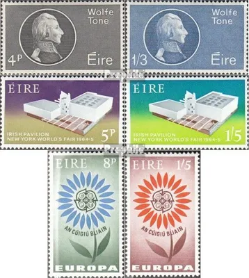 Produktbild von Briefmarken Irland 1964 Mi 163-168 (kompl.Ausg.) Jahrgang 1964 komplett postfrisch Tone