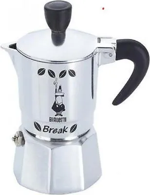 Immagine prodotto di Bialetti Break, moka, alluminio, alluminio, 3 tazze, Break, 1 pezzo(i)
