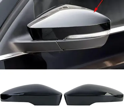 Image de Cache de rétroviseur noir brillant, boîtier de rétroviseur pour VW T-Roc / T-Cross