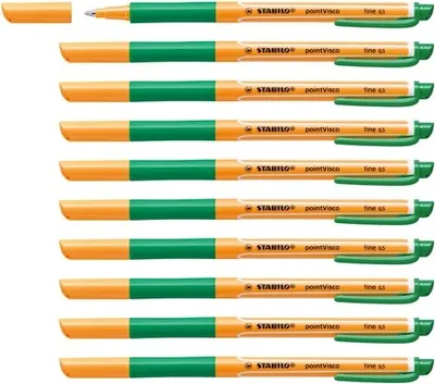 Produktbild von Tintenroller - STABILO pointVisco - 10er Pack - grün
