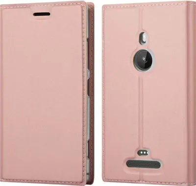 Produktbild von Cadorabo Handyhülle für Nokia Lumia 925 Schutz Hülle in Rosa Cover Etui Book Case Booklet