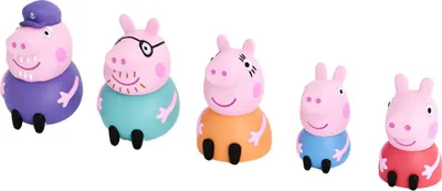 Produktbild von Peppa Pig Abbildung 5 Familien Finger Rosa  Rosa One Size