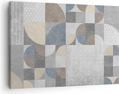 Produktbild von Bild auf Leinwand - Leinwandbild - Einteilig - Geometrie Kunst Stein - 70x50cm - Wand Bild - Wanddeko - Wandbilder - Leinwanddruck - Bilder - Wanddekoration - Leinwand bilder - Wandbild - AA70x50-4621