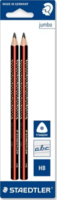 Produktbild von Schreiblernstift jumbo HB Streifenlackierung VE=10x2 Stück