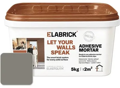Produktbild von Elabrick Klebemörtel zementgrau 5 kg