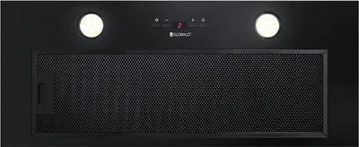 Image de Globalo Laizeno 70.1 Capot noir | Hotte aspirante à évacuation avec filtre | Hotte sous plan encastrable Hotte aspirante à ventilation modulaire