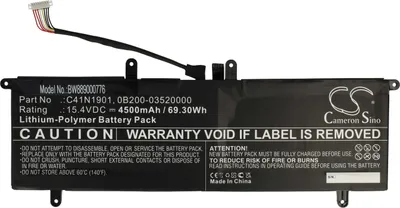 Produktbild von vhbw Akku kompatibel mit Asus ZenBook 14 UX481F, UX481FL Notebook (4500 mAh, 15,4 V, Li-Polymer)