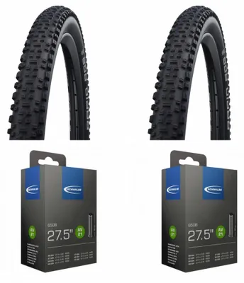 Produktbild von Schwalbe Rapid Rob 27,5x2,25\" MTB-Reifen mit K-Guard Pannenschutz, 2er-Set i...