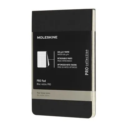 Produktbild von Moleskine Professioneller Block Pocket/A6, Liniert, Soft Cover, Schwarz