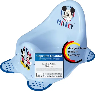 Produktbild von Töpfchen Disney Micky Maus blau für Babys und Kinder stabiler Babytopf mit Anti-Rutsch-Funktion