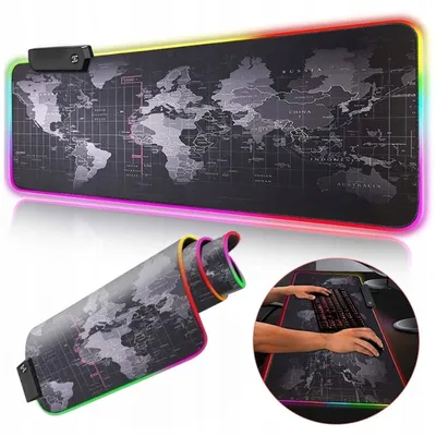 Produktbild von Leuchtendes Gaming-Mauspad Für Tastatur Xxl 80X30 Rgb