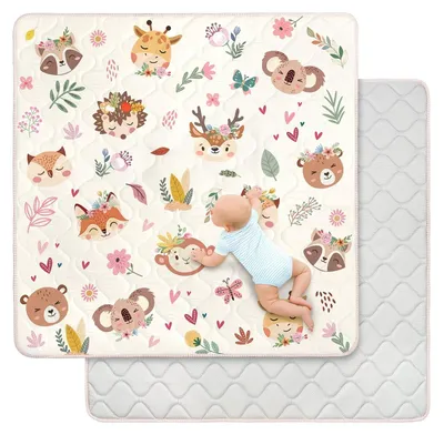 Productafbeelding van Elzusha - Baby Speelmat 127 x 127 cm Antislip en Dikke Schuim
