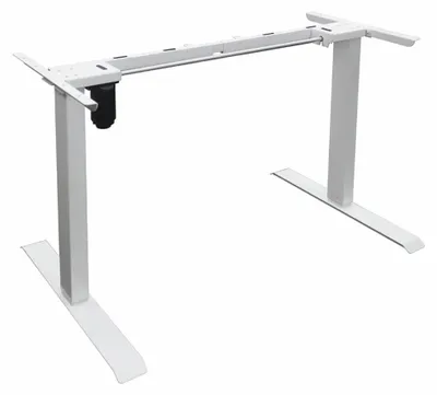 Produktbild von HOME DELUXE - Schreibtischgestell AXION - Farbe: Weiß, Maße: 150 x 125 x 70 cm, Kohlenstoffstahl, inkl. USB Stecker und Aufbewahrungstasche I Tischgestell Elektrisch höhenverstellbarer Schreibtisch