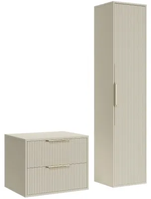 Immagine prodotto di Mobile lavabo Rimini 60 cm - Cashmere - Mobile bagno con colonna