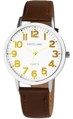 Produktbild von Excellanc Herrenuhr mit Kunstleder-Armband