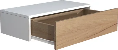 Zdjęcie produktu dla Szafka nocna | Szuflada ścienna | Tablica ścienna | Stół nocny | Wymiary ok. H. 15 x W. 60 x D. 30 cm - Usal M 60 cm