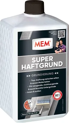 Produktbild von MEM Super Haftgrund Milchig-Weiß – 1 l – Grundierung
