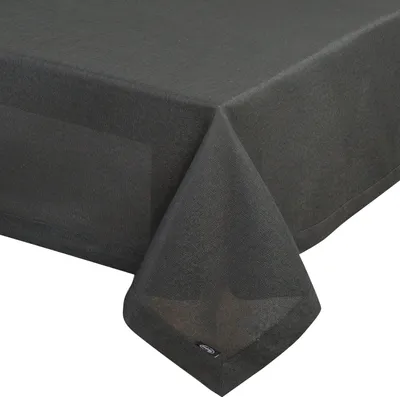 Produktbild von EUROFIRANY | Tischtuch - 140 x 220 cm - schwarze Tischdecke - Boho