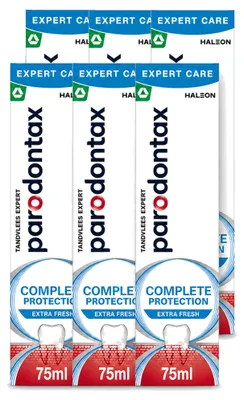 Obrázok produktu pre 6 x Zubná pasta Parodontax Complete Protection Extra Fresh - 75 ml - výhodný balík - 6 kusov