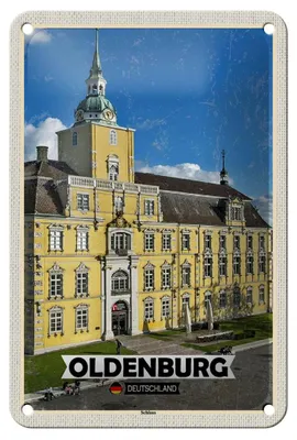Produktbild von Blechschild Städte Oldenburg Schloss Architektur Deko 12x18cm Schild