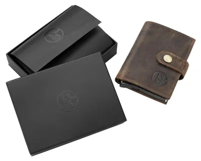 Produktbild von FC Schalke 04 S04 Lederbörse Flip-Card