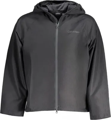Produktbild von Schwarze Herren-Sportjacke mit Kapuze – Funktional & Stilvoll