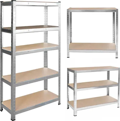 Obrázok produktu pre Kovový skladovací regál 205 x 120 x 45 Humberg 4850