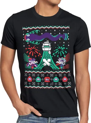 Produktbild von A.N.T. Splash Christmas Sweater Herren T-Shirt ugly pulli weihnachtspullover