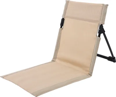 Produktbild von Outdoor Klappbarer Strandstuhl Camping Leichter Einzelstuhl Camping Tragbarer Freizeitstuhl Reisestuhl mit integrierter Rueckenlehne