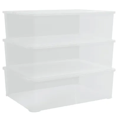Produktbild von Aufbewahrungsboxen Kunststoff 3 Stk. 25 L Stapelbar