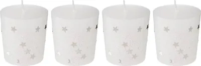 Produktbild von 4er-set votivkerzen 48 gr weiß - Feeric Lights & Christmas