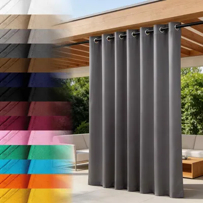 Obrázek produktu pro Lantigo Venkovní závěs Grafitová 155x210 cm voděodolný UV odolný | Závěs pergola altán paravan terasa úvaz